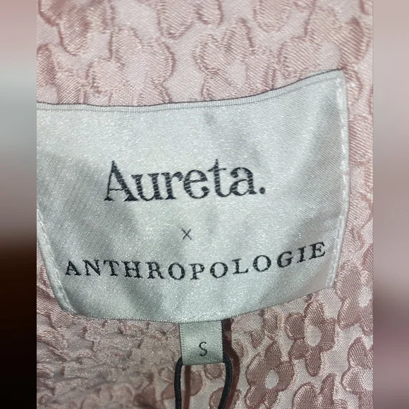 Aureta Studio x Anthropologie Square-Neck Bubble-Hem Mini Dress in Pink - Picture 16 of 16